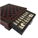 Terra-Cotta Warriors Chess Set with Decorative Storage