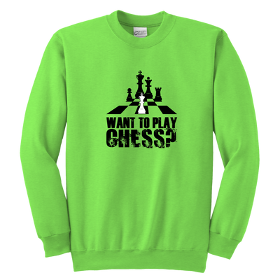 Want to play chess? - Youth Unisex Sweatshirt