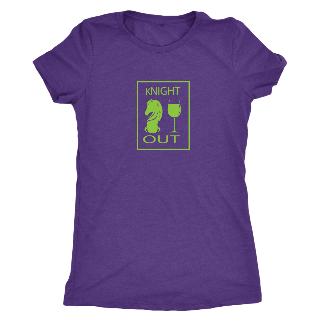 kNIGHT OUT - Triblend Chess T-Shirt