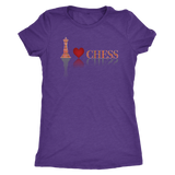 I heart chess - Triblend T-Shirt