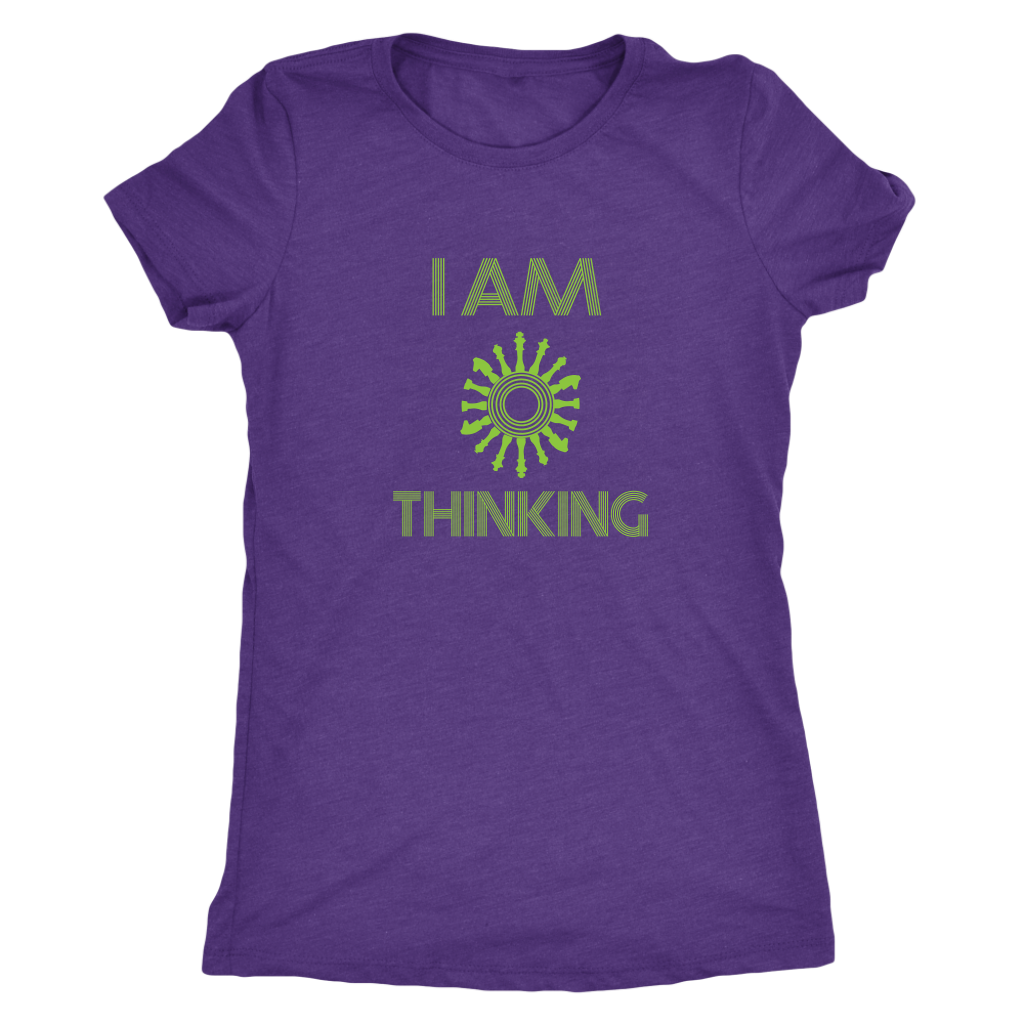 I am thinking - chess wait slow loading clock - Triblend T-Shirt