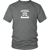I am open to new positions - Unisex Chess T-Shirt