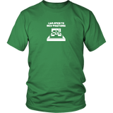 I am open to new positions - Unisex Chess T-Shirt