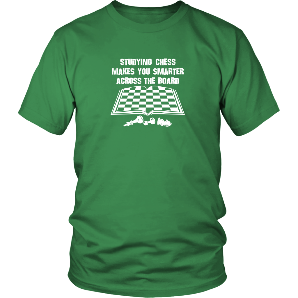 Studying chess makes you smarter across the board! - Adult Unisex T-Shirt