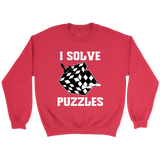 I Solve Puzzles - Rubick's Cube and Chess - Unisex Sweatshirt