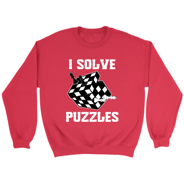 I Solve Puzzles - Rubick's Cube and Chess - Unisex Sweatshirt