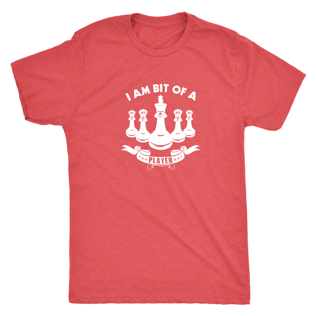 I am bit of a player - Chess King and Queens - Mens Triblend T-Shirt