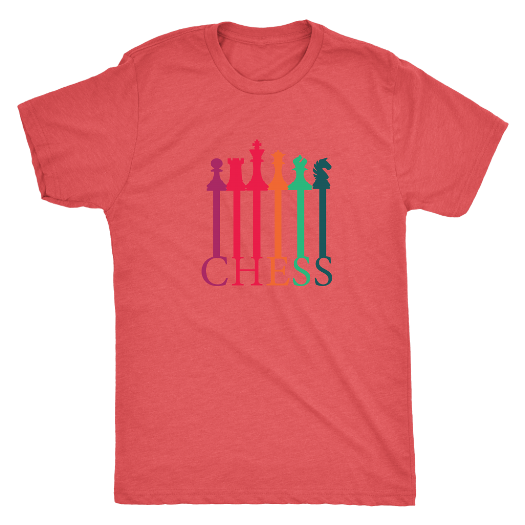 Chess connecting Pieces spectrum - Triblend T-Shirt