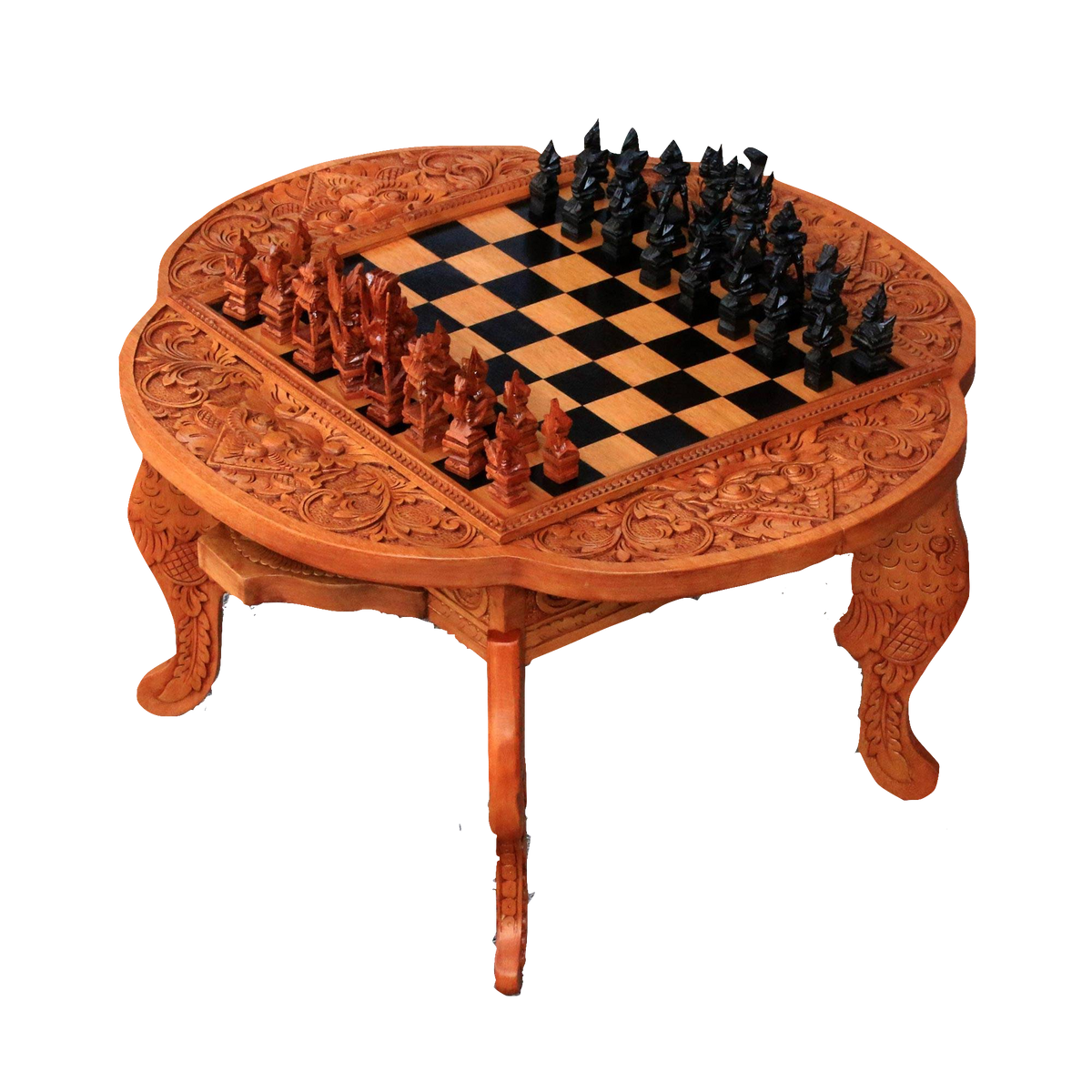 Paradise Chess Set in Kepelan Wood