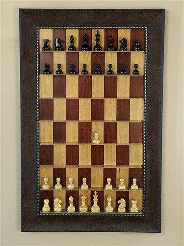 Wall Mounted Chess Set with Red Cherry Board And Philipin Chess Pieces
