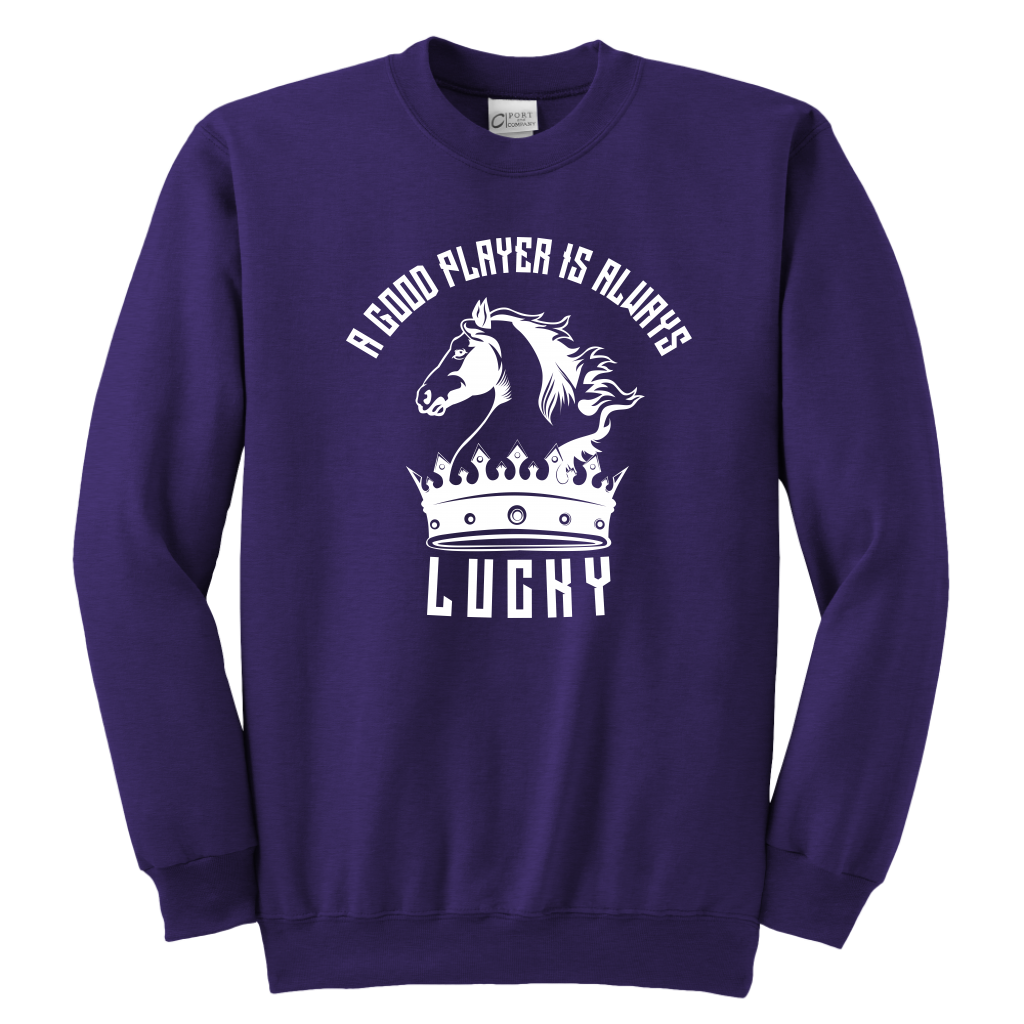 A good player is always lucky - Youth Unisex Sweatshirt