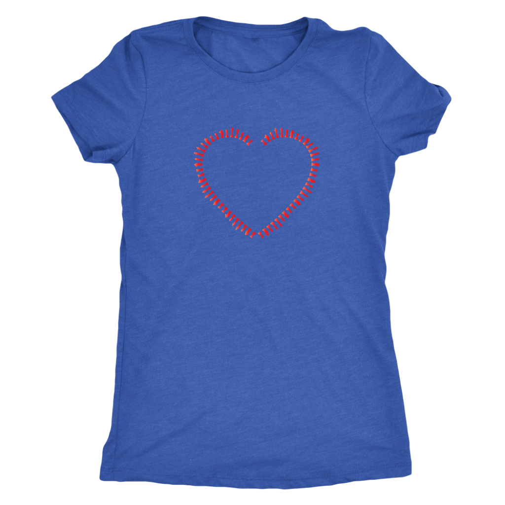 Heart made of chess pieces  - Triblend T-Shirt