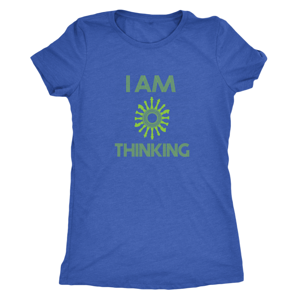 I am thinking - chess wait slow loading clock - Triblend T-Shirt