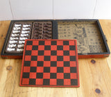 Terra-Cotta Warriors Chess Set with Retro Style Decorative Travel Box