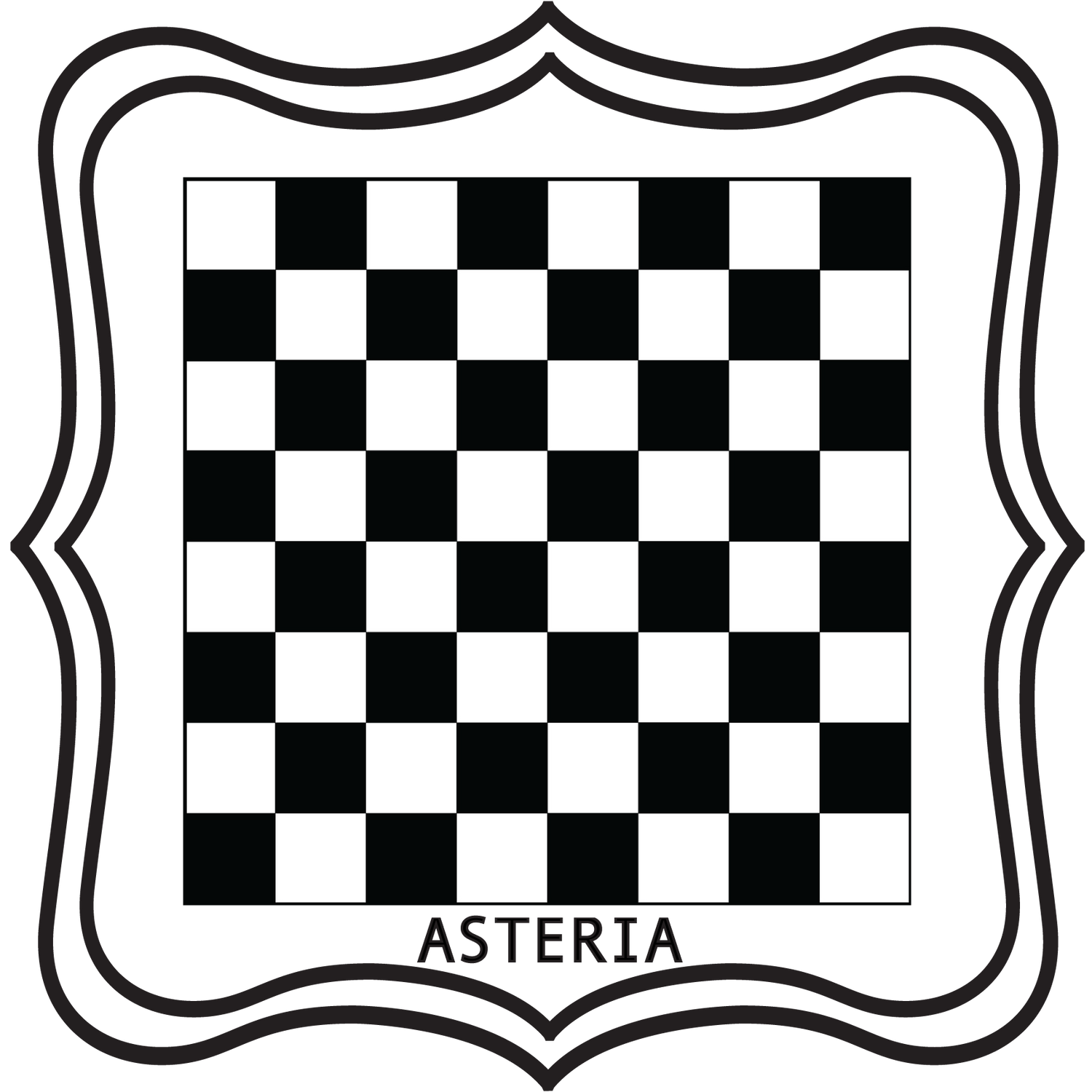 Removable Vinyl Chess Board