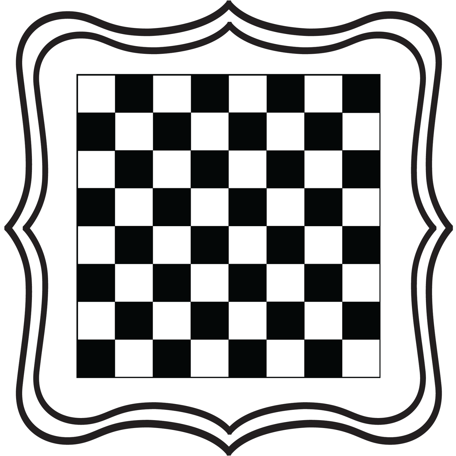 Removable Vinyl Chess Board