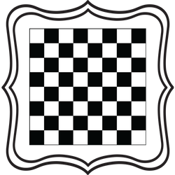 Removable Vinyl Chess Board