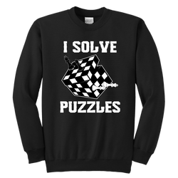 I Solve Puzzles - Rubick's Cube and Chess - Unisex Sweatshirt