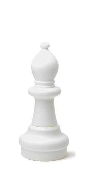 Indoor / Outdoor Garden Plastic Chess Individual Pieces (12