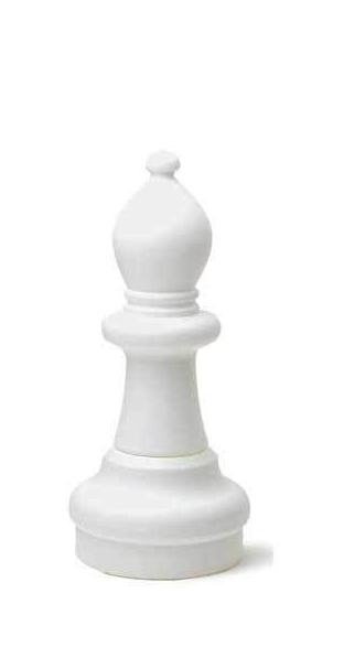 Indoor / Outdoor Garden Plastic Chess Individual Pieces (12" King)