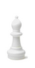 Indoor / Outdoor Garden Plastic Chess Individual Pieces (25" King)