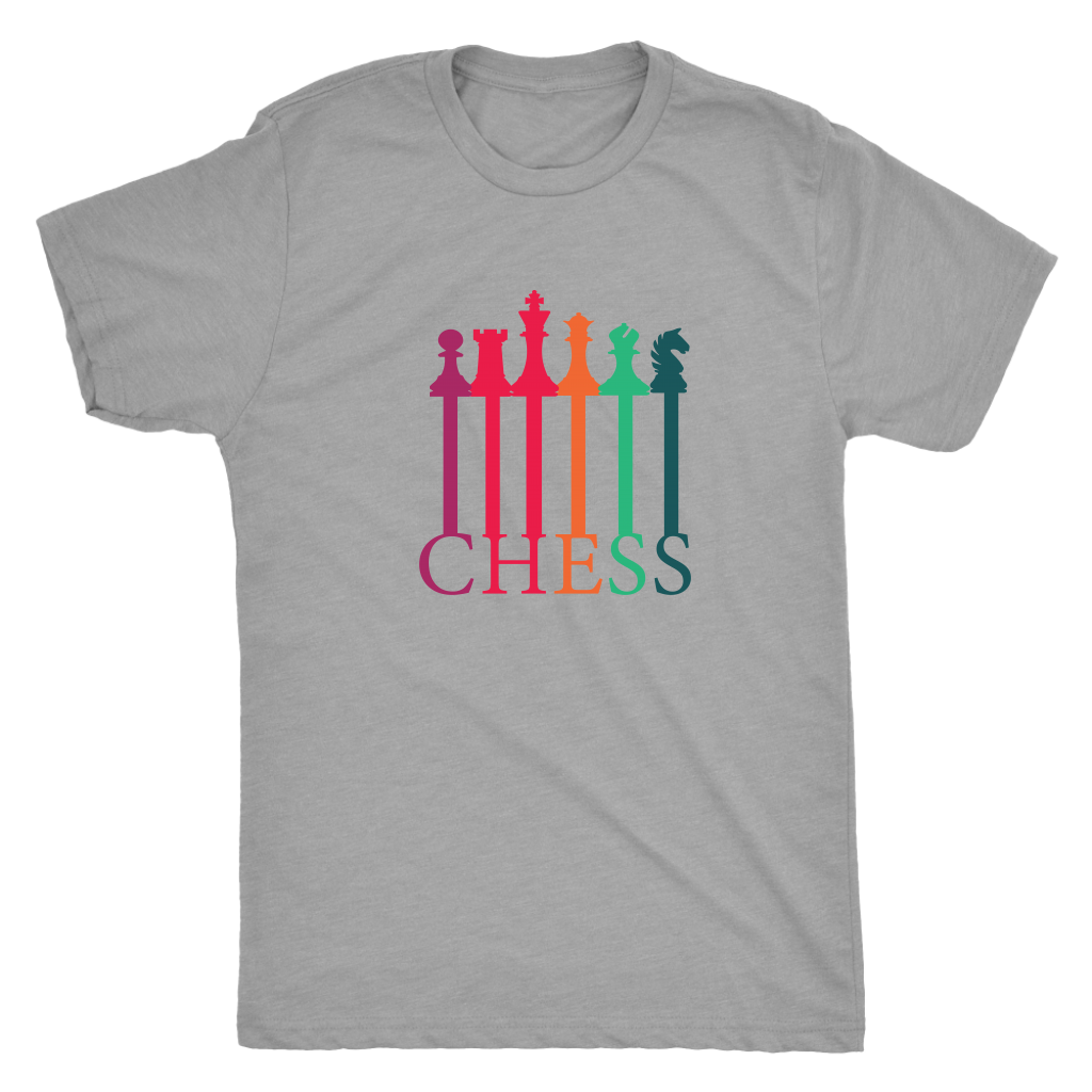 Chess connecting Pieces spectrum - Triblend T-Shirt