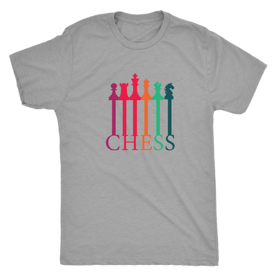 Chess connecting Pieces spectrum - Triblend T-Shirt