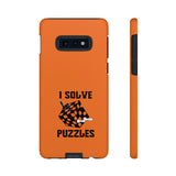 I solve puzzles -  Premium Tough phone Case