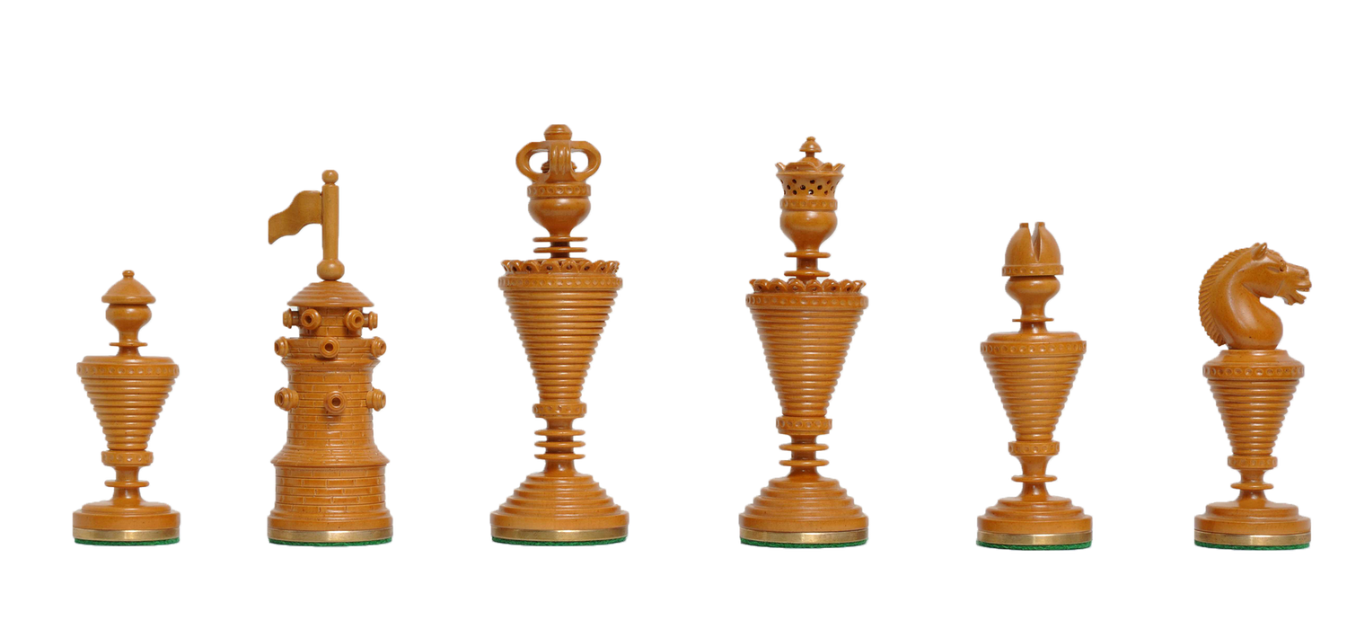 Hand Carved Luxury Wood Chess Pieces - The Anglo-Dutch Reproduction