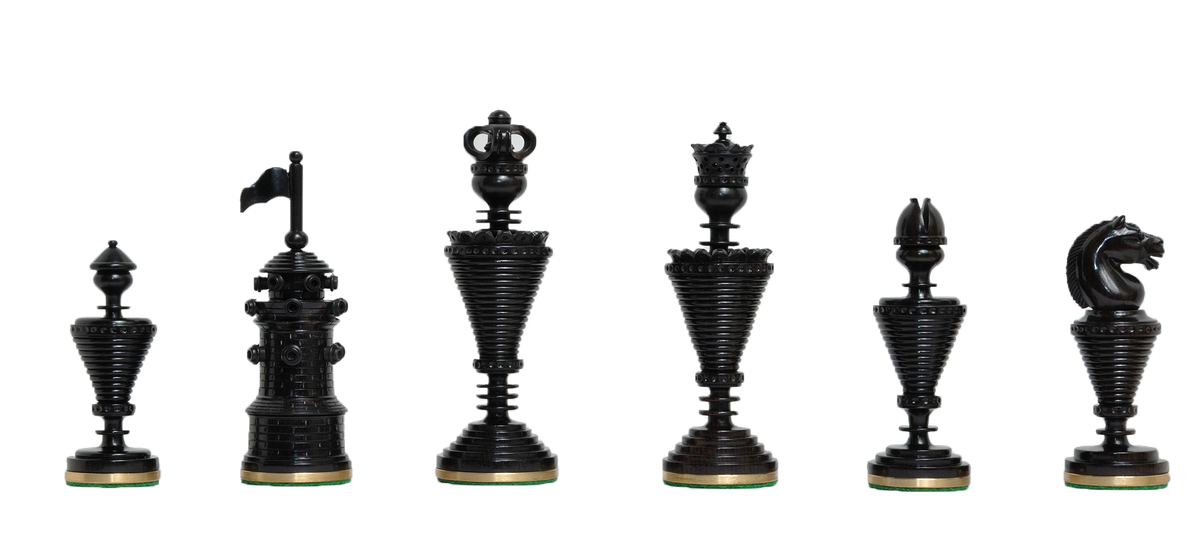 Hand Carved Luxury Wood Chess Pieces - The Anglo-Dutch Reproduction