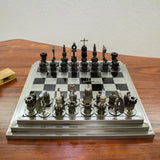 Upcycled Car Parts Chess Set - Hand Crafted in Mexico