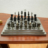 Upcycled Car Parts Chess Set - Hand Crafted in Mexico