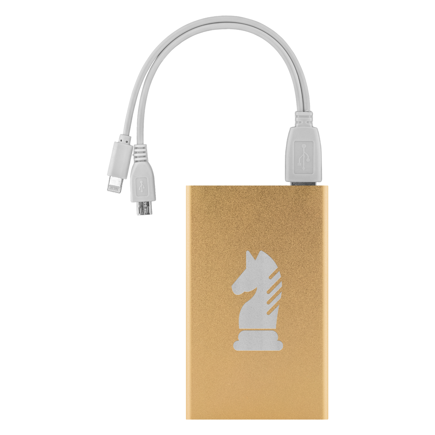 Chess Knight laser etched Lithium-Ion power bank