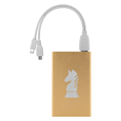 Chess Knight laser etched Lithium-Ion power bank