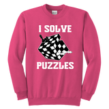 I Solve Puzzles - Rubick's Cube and Chess - Unisex Sweatshirt