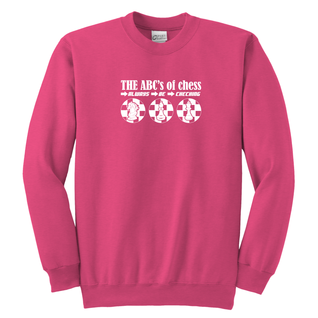 The ABC's of Chess - Always Be Checking - Youth Unisex Sweatshirt