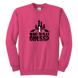 Want to play chess? - Youth Unisex Sweatshirt