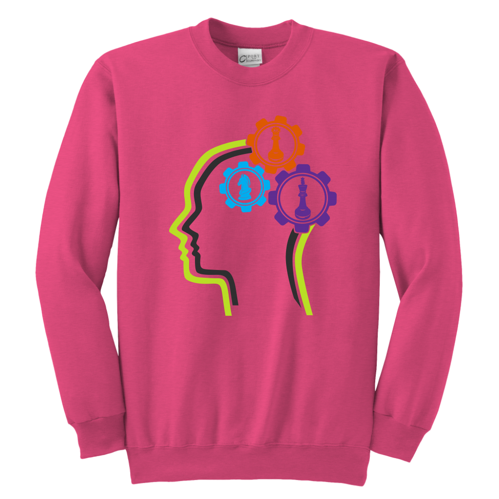Chess in the mind - Chess Gears - Youth Creneck Sweatshirt