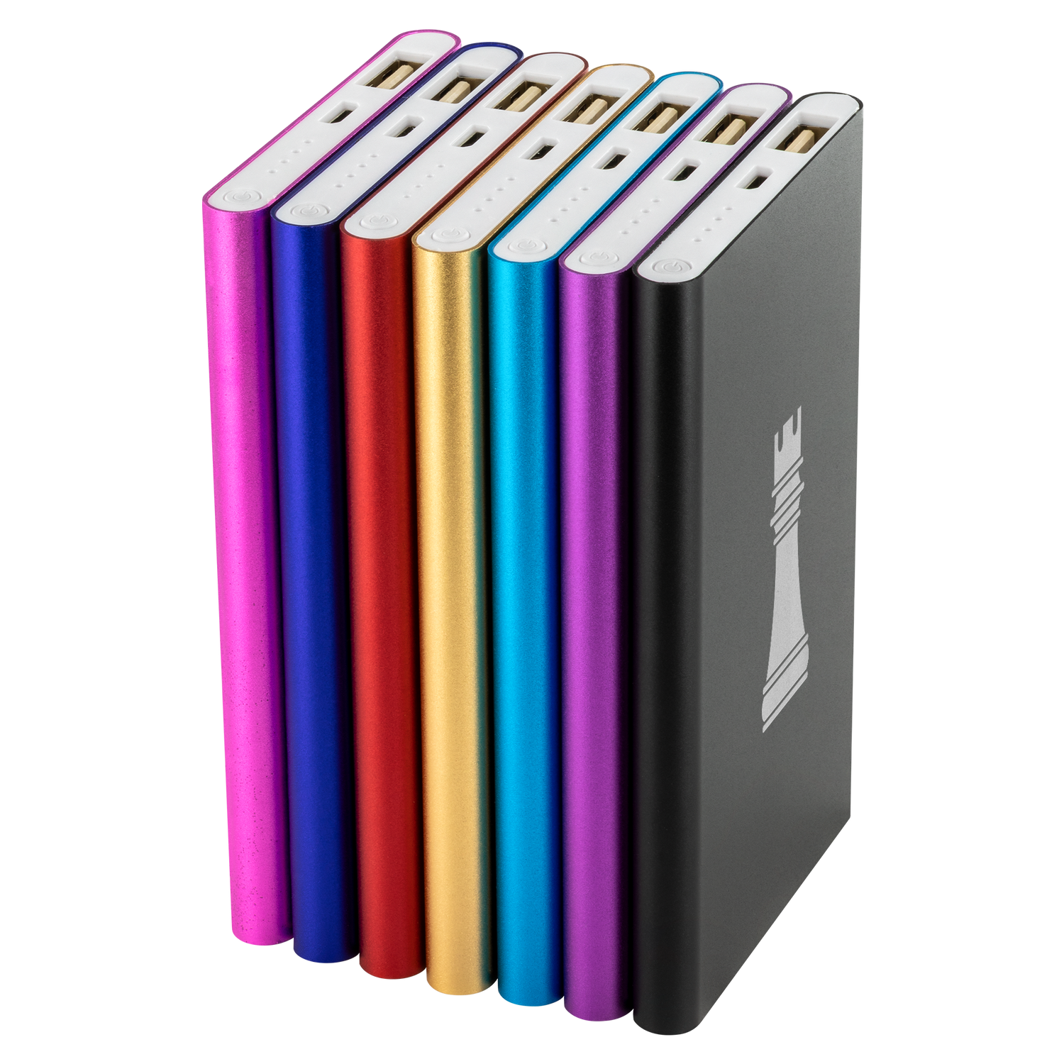Chess Rook laser etched Lithium-Ion power bank