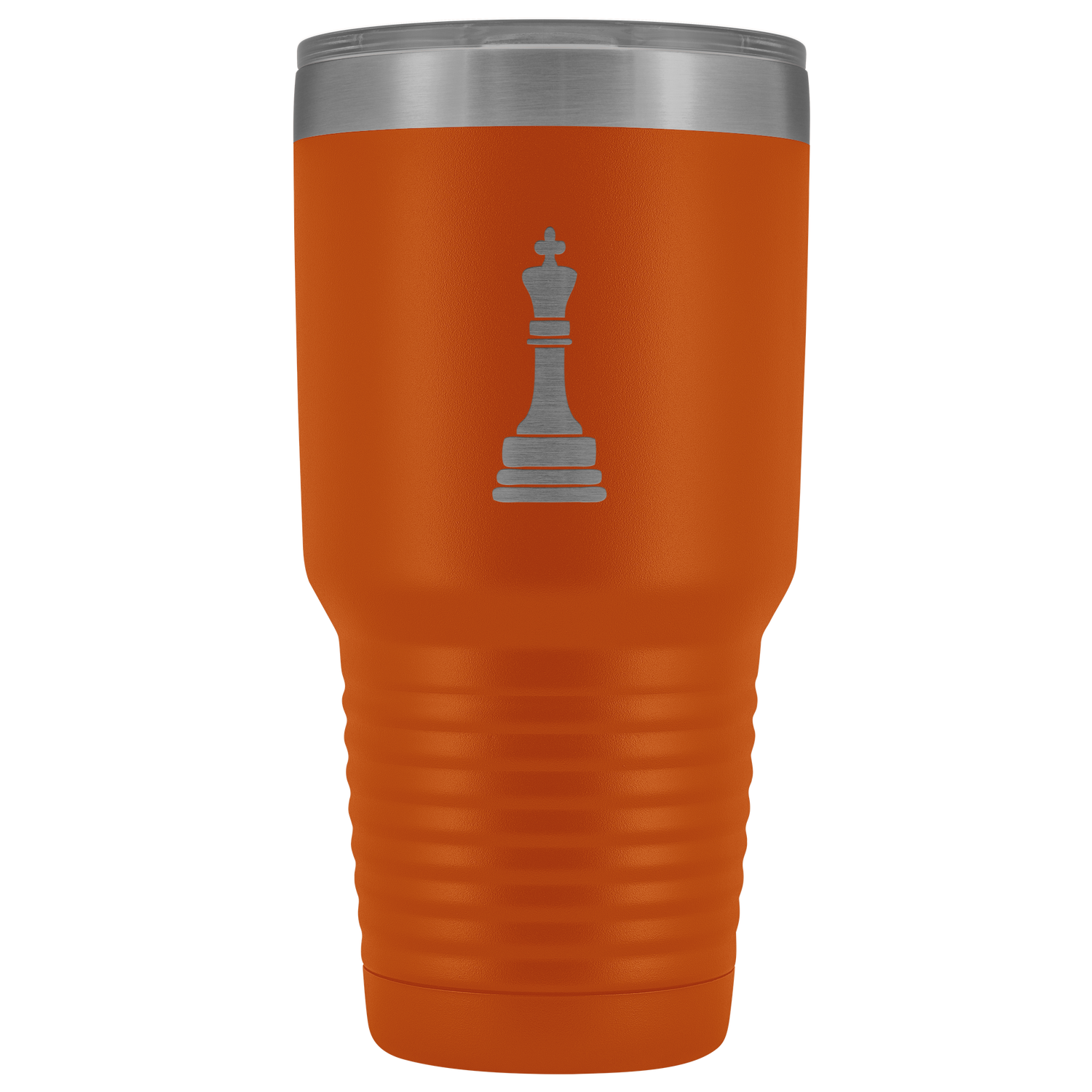 Laser etched King 30 Ounce stainless steel Vacuum insulated hot and cold beverage Tumbler