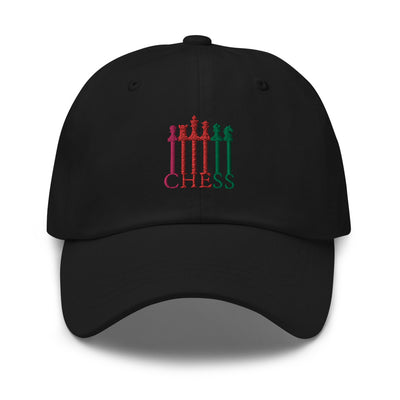 Chess Pieces Spelled Dad hat
