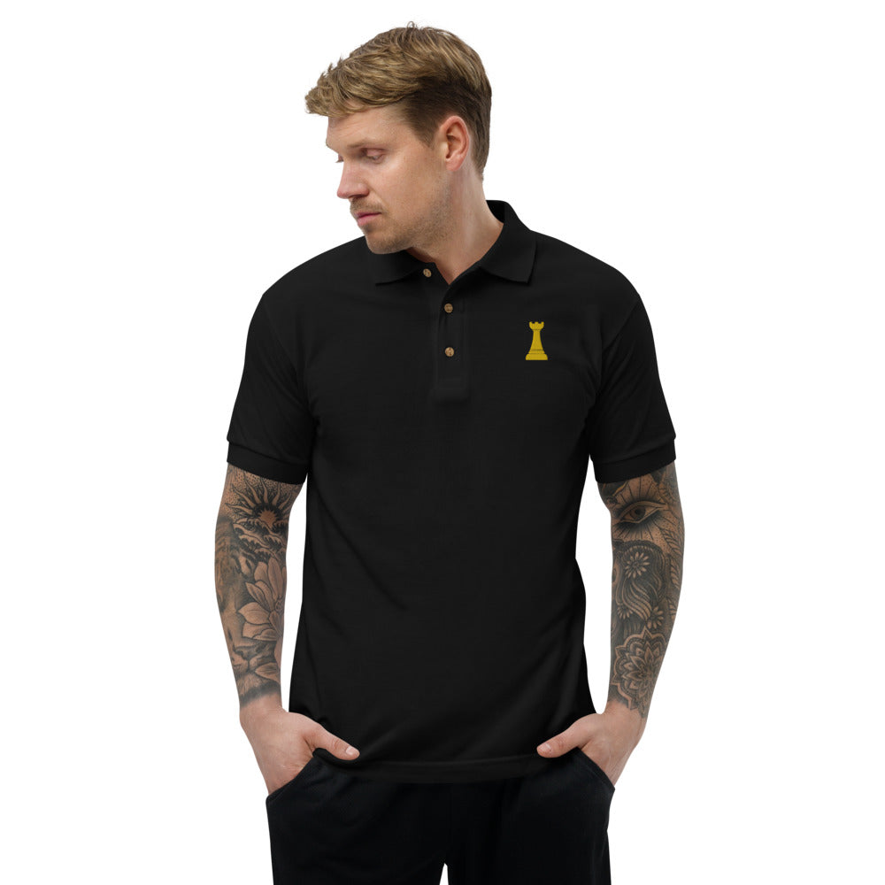 Golden Rook Embroidered Polo Shirt