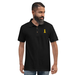 Rook Golden Embroidered Polo Shirt