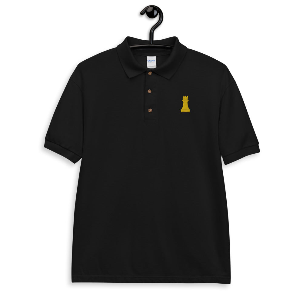 Rook Golden Embroidered Polo Shirt