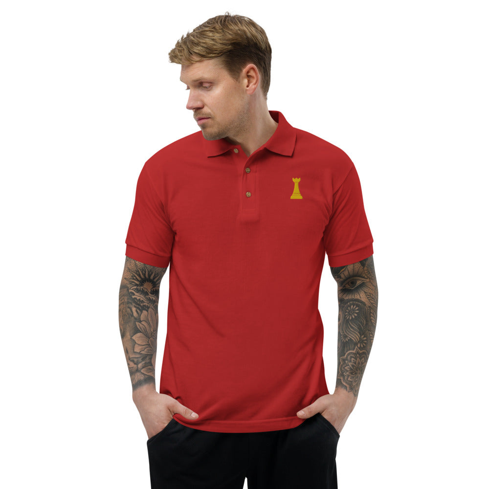 Golden Rook Embroidered Polo Shirt