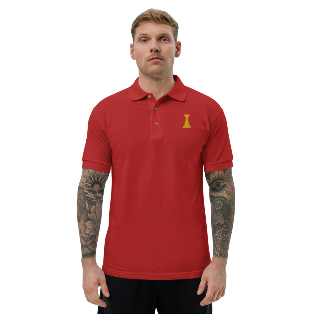 Golden Rook Embroidered Polo Shirt