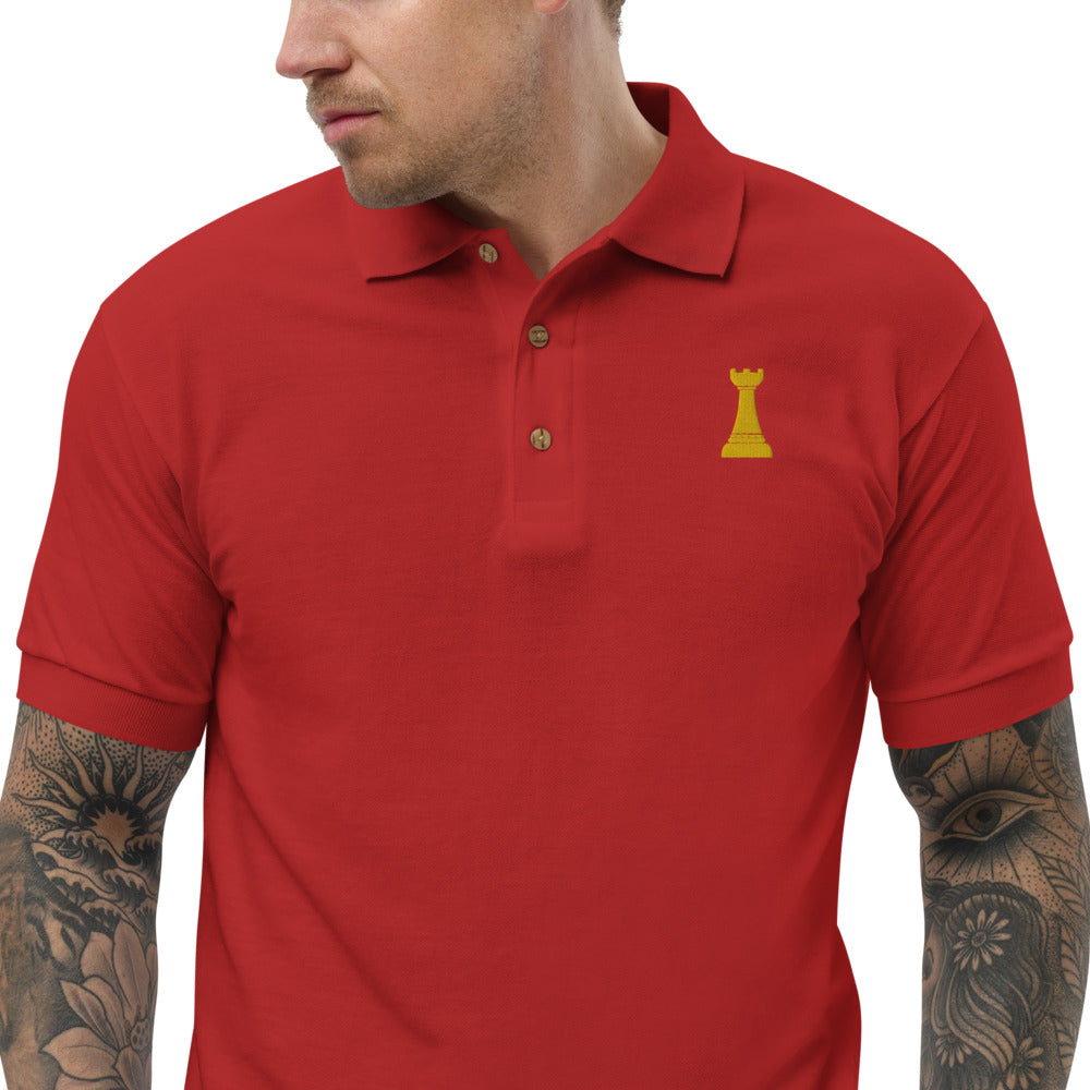 Golden Rook Embroidered Polo Shirt
