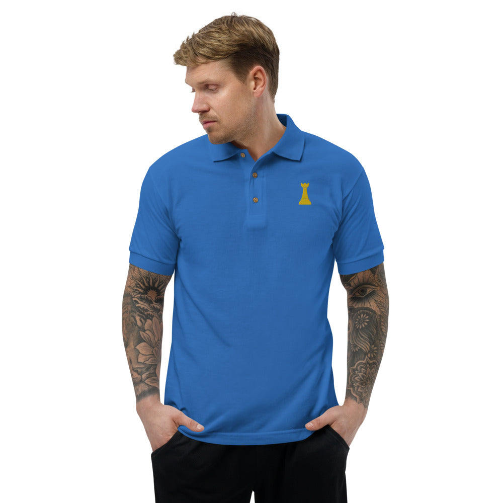 Golden Rook Embroidered Polo Shirt