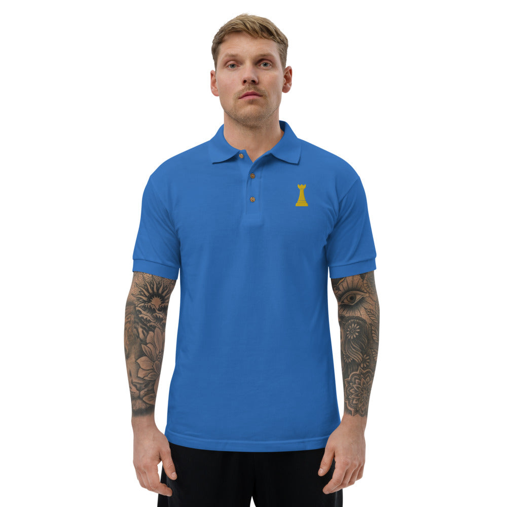 Golden Rook Embroidered Polo Shirt