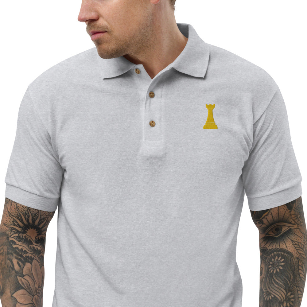 Golden Rook Embroidered Polo Shirt